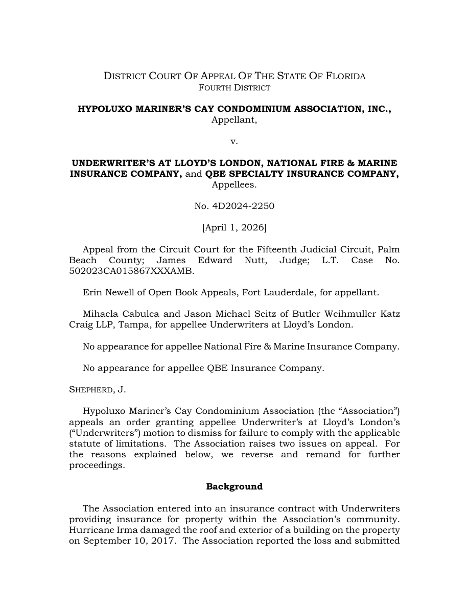Original opinion page 1