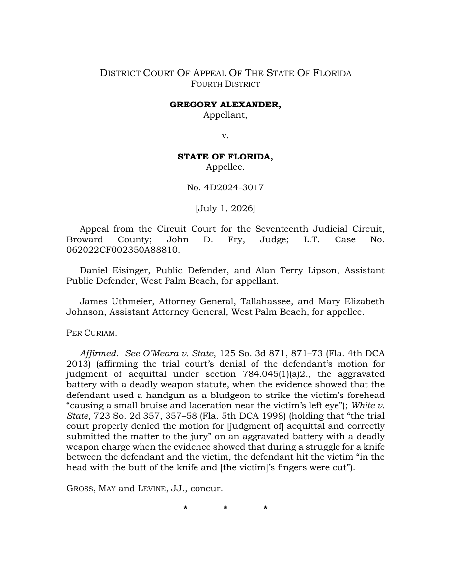 Original opinion page 1
