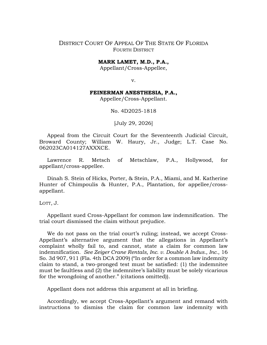 Original opinion page 1